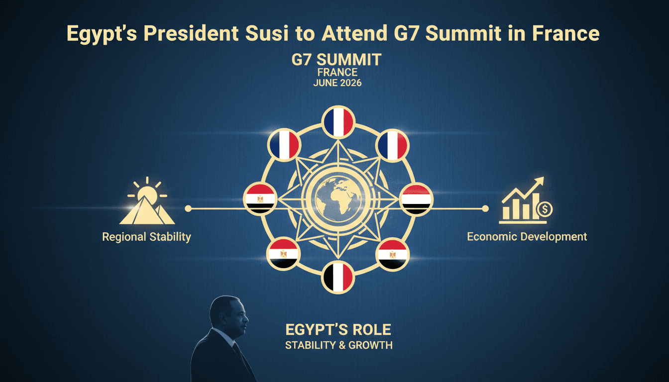 President Sisi attending the G7 Summit in Évian, France