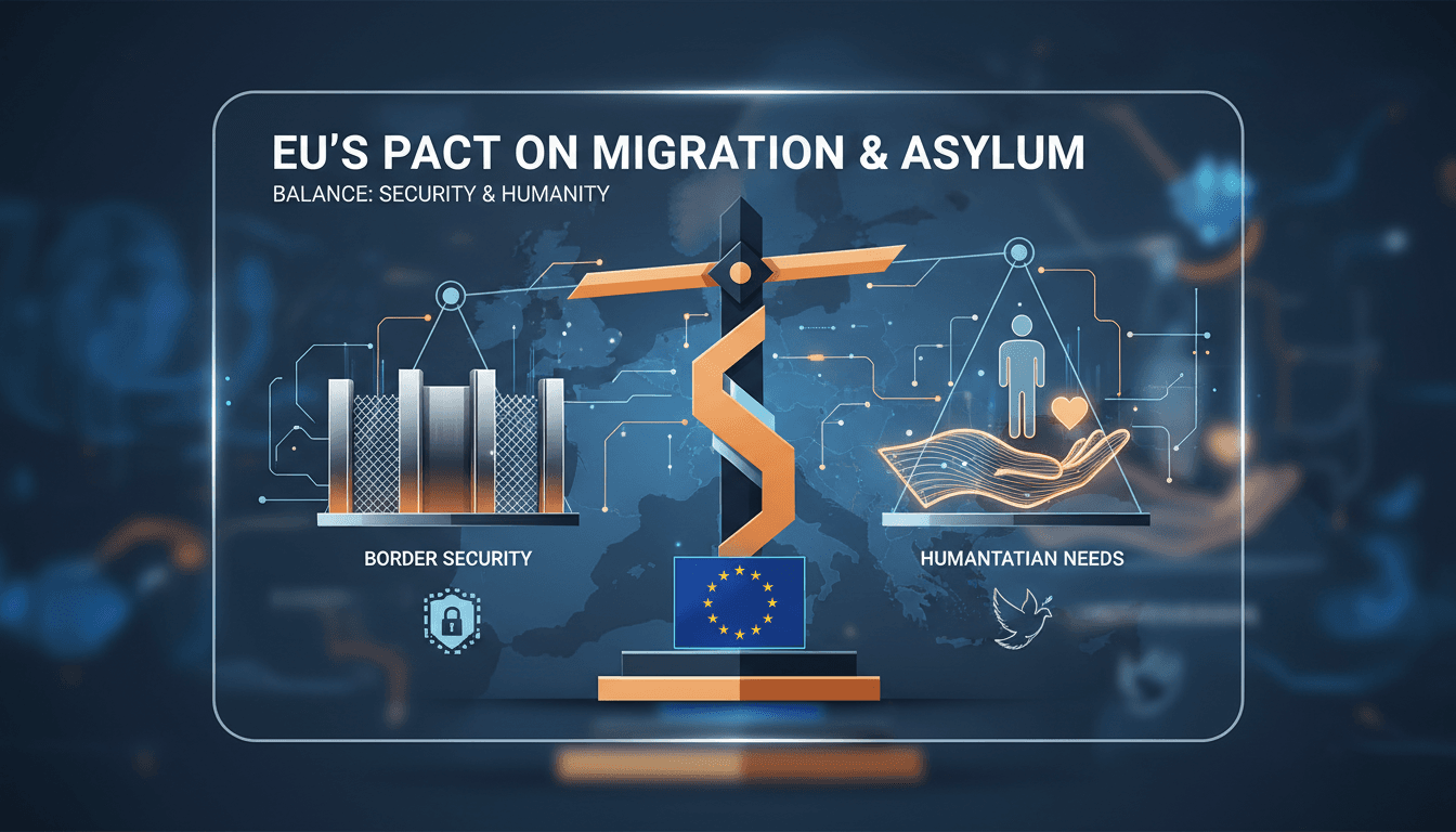 EU leaders discussing the new migration and asylum policy