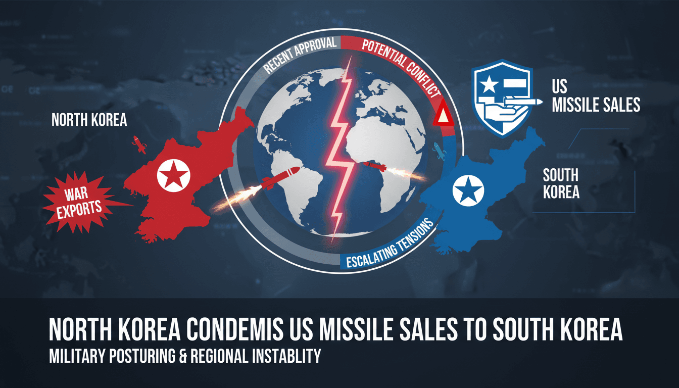 North Korea Condemns US Missile Sales to South Korea as War Exports