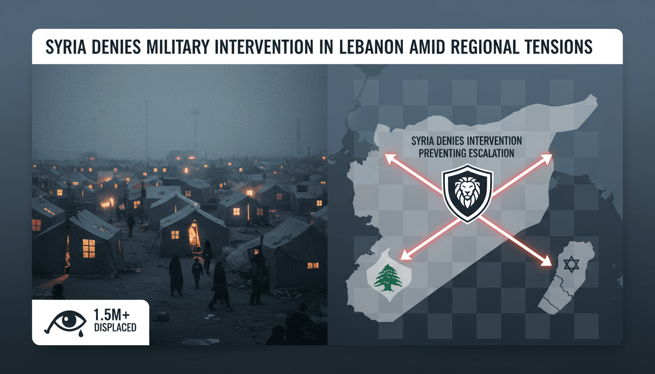 Syrian President Ahmed al-Sharaa addressing military intervention rumors.
