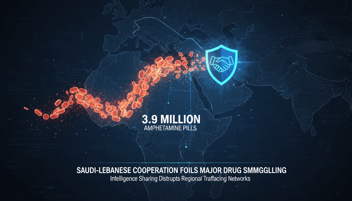 Saudi and Lebanese authorities collaborating to combat drug trafficking.