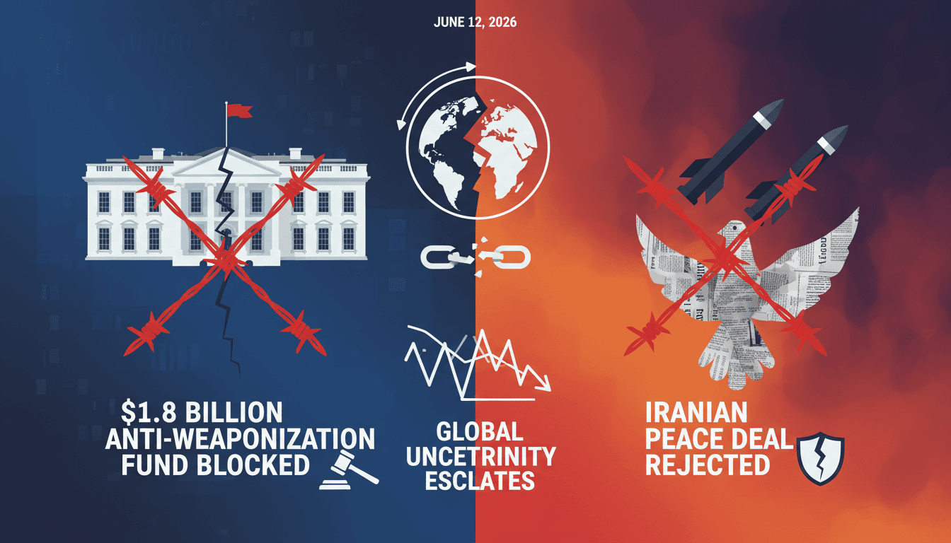 Trump Rejects Iranian Peace Deal and Judge Blocks Anti-Weaponization Fund