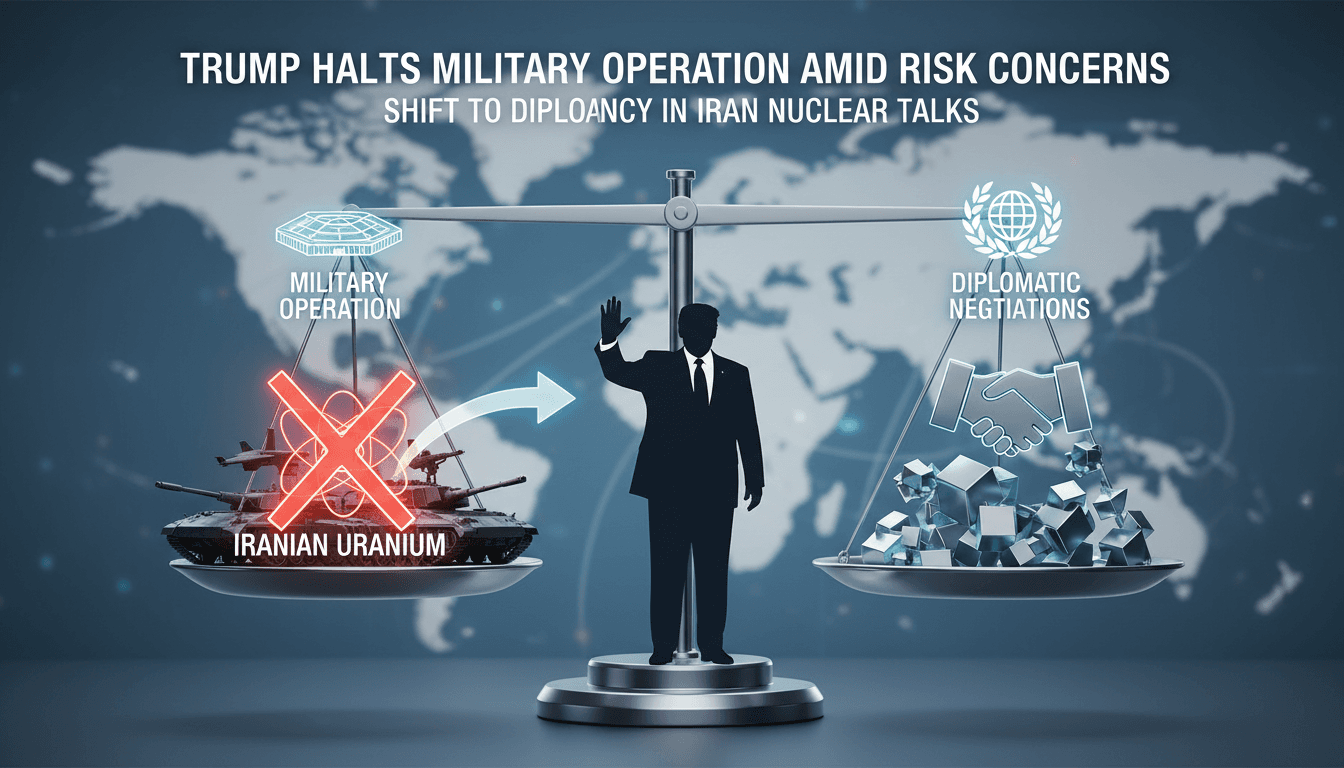 Trump Halts Military Operation to Seize Iranian Uranium Amid Risk Concerns
