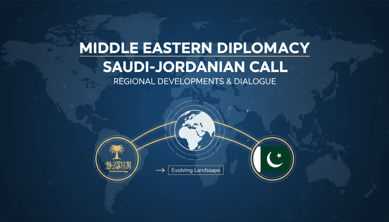 Saudi and Jordanian foreign ministers discussing regional issues.