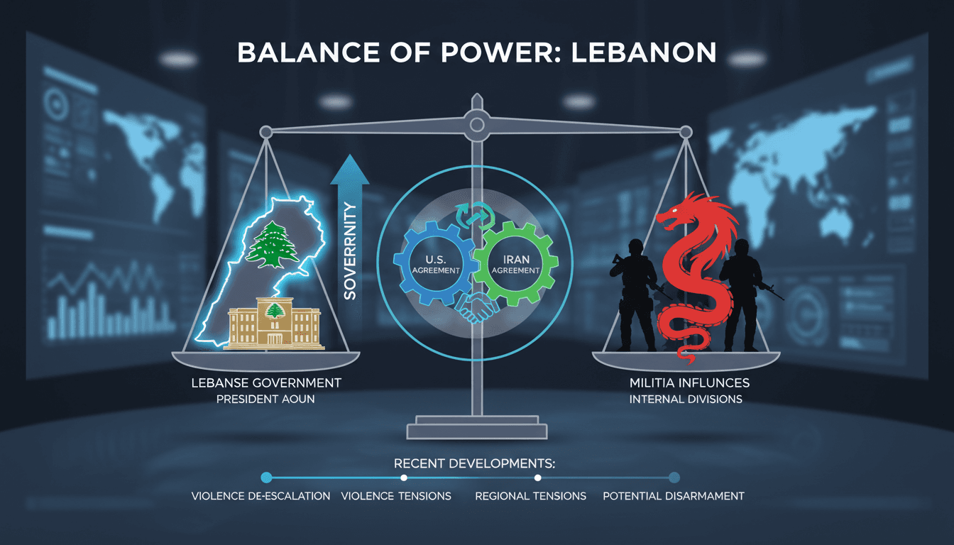 President Aoun addressing the nation on sovereignty and stability in Lebanon.