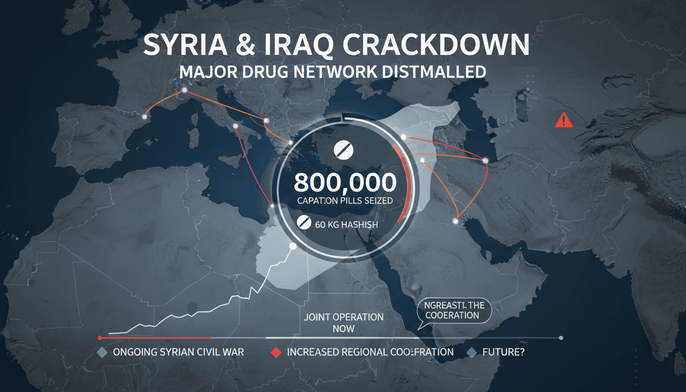 Syria and Iraq dismantle major drug trafficking network