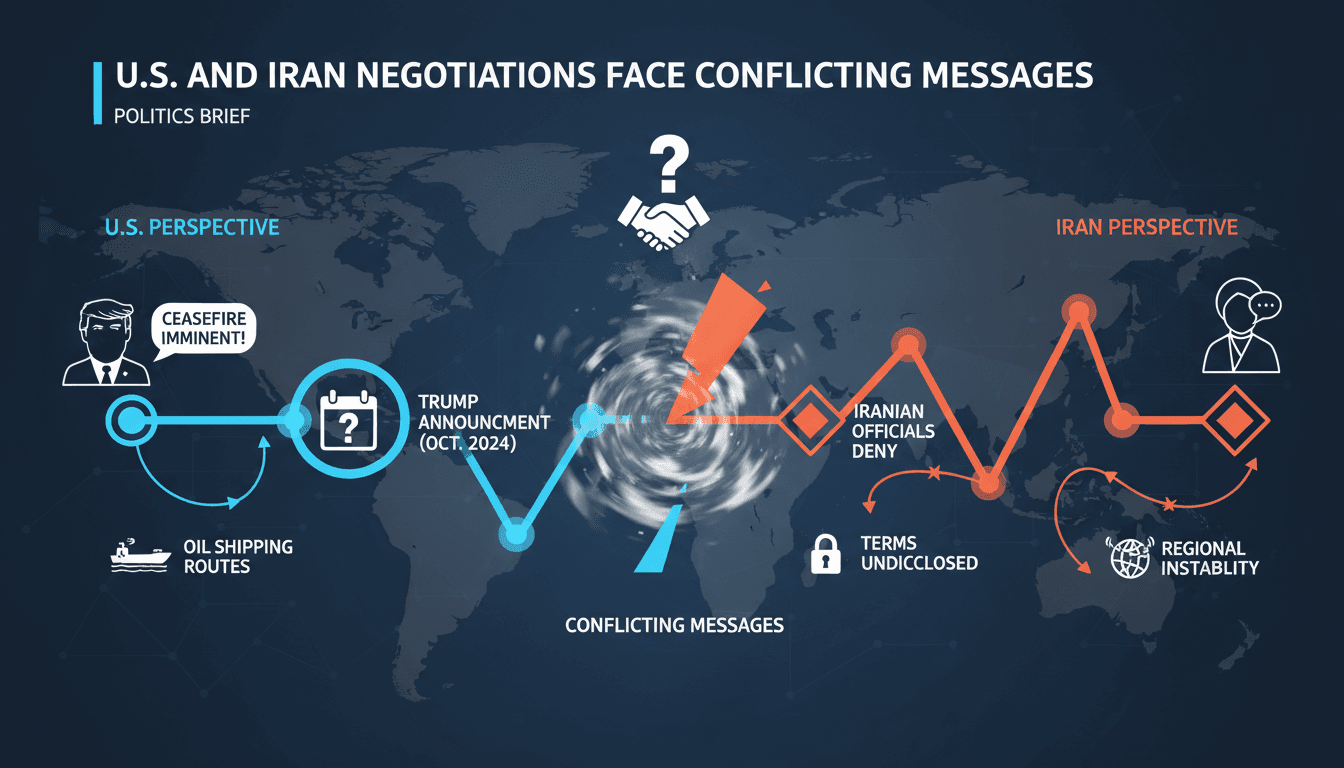 U.S. and Iran negotiations on peace deal face conflicting messages