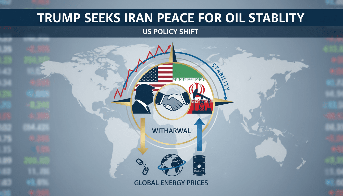President Trump discussing a potential peace agreement with Iran.