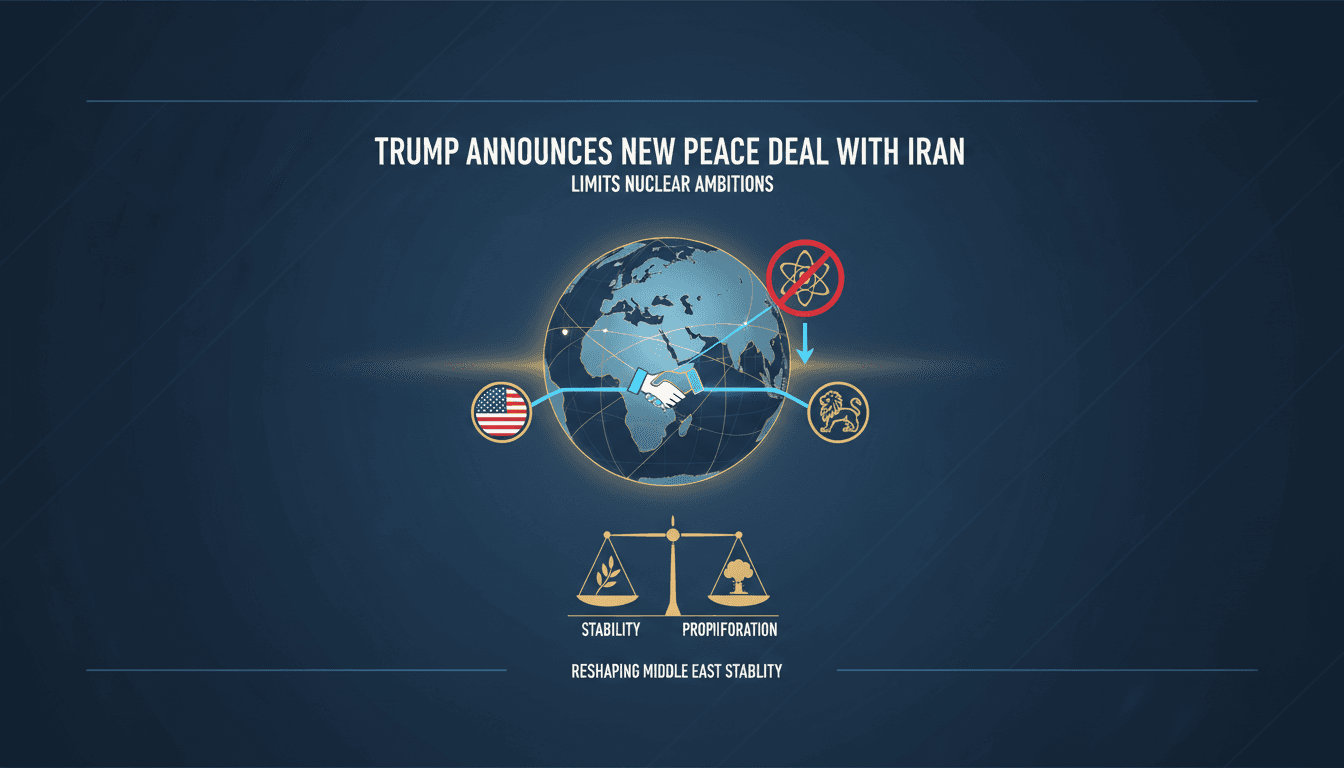 Trump Announces New Peace Deal with Iran to Limit Nuclear Ambitions