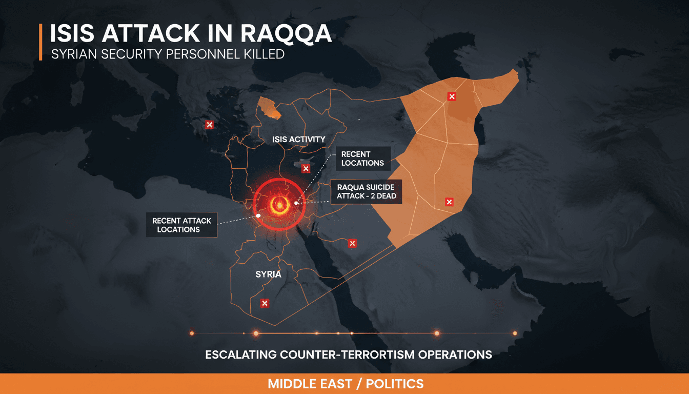 ISIS suicide attack in Raqqa kills two Syrian security personnel