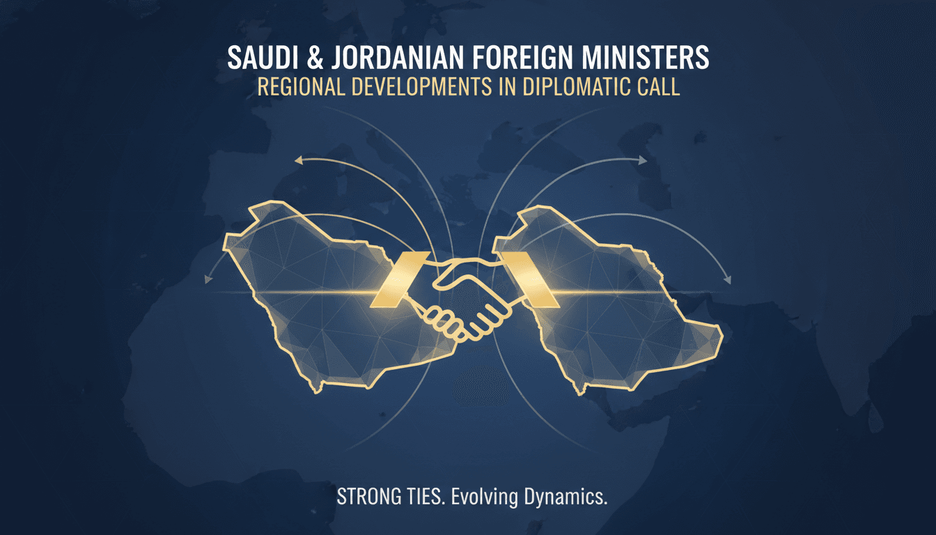 Saudi and Jordanian Foreign Ministers Discuss Regional Developments in Diplomatic Call