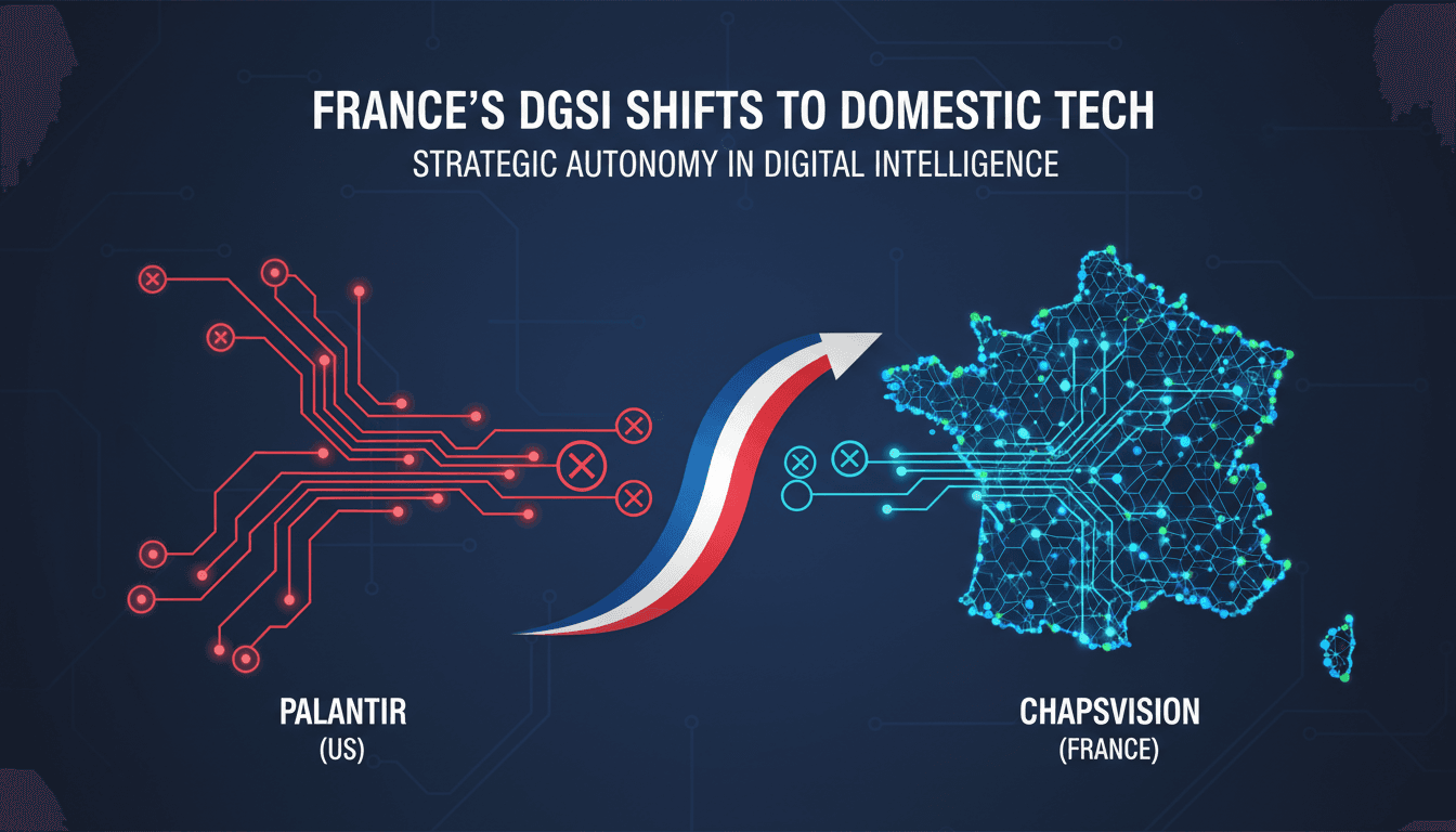 France's DGSI announces transition from Palantir to ChapsVision for enhanced national security.