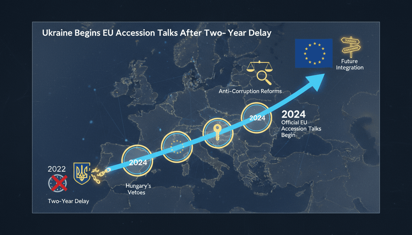 Ukraine Begins EU Accession Talks After Two-Year Delay