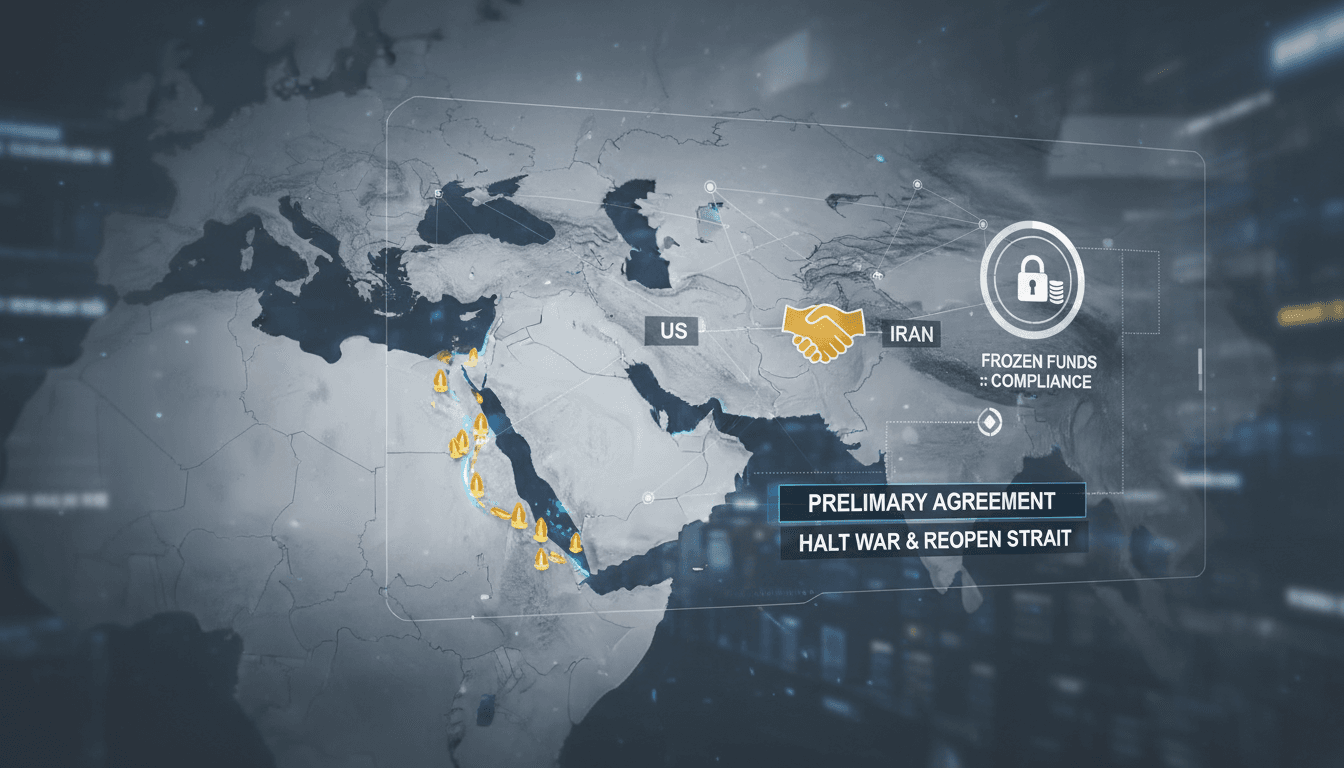 US and Iran sign preliminary agreement to halt war and reopen Strait of Hormuz