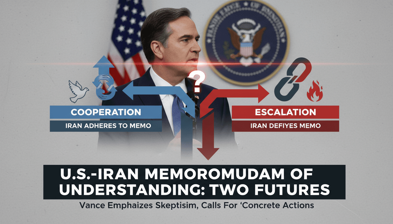 U.S. Vice President J.D. Vance addresses U.S.-Iran memorandum of understanding