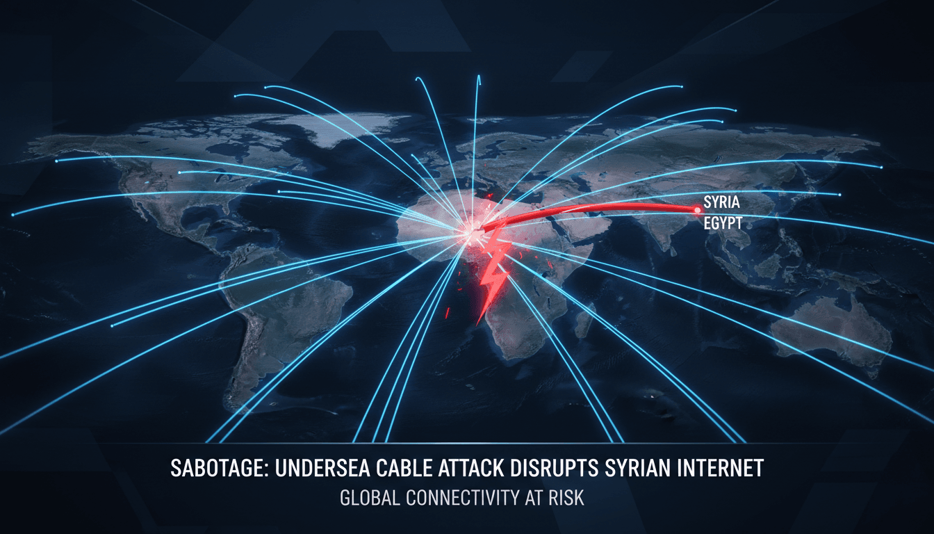 Sabotage of Undersea Internet Cable Disrupts Connectivity in Syria