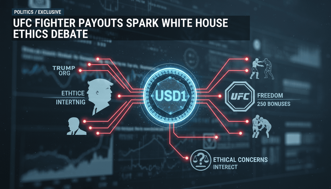 UFC fighter bonuses paid in stablecoins raise ethical concerns at White House event
