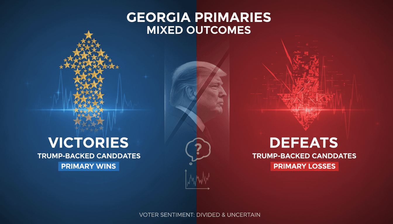 Trump-backed candidates in Georgia primaries with mixed outcomes