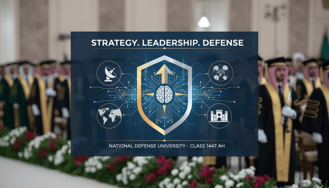Graduation ceremony at Saudi Arabia's National Defense University
