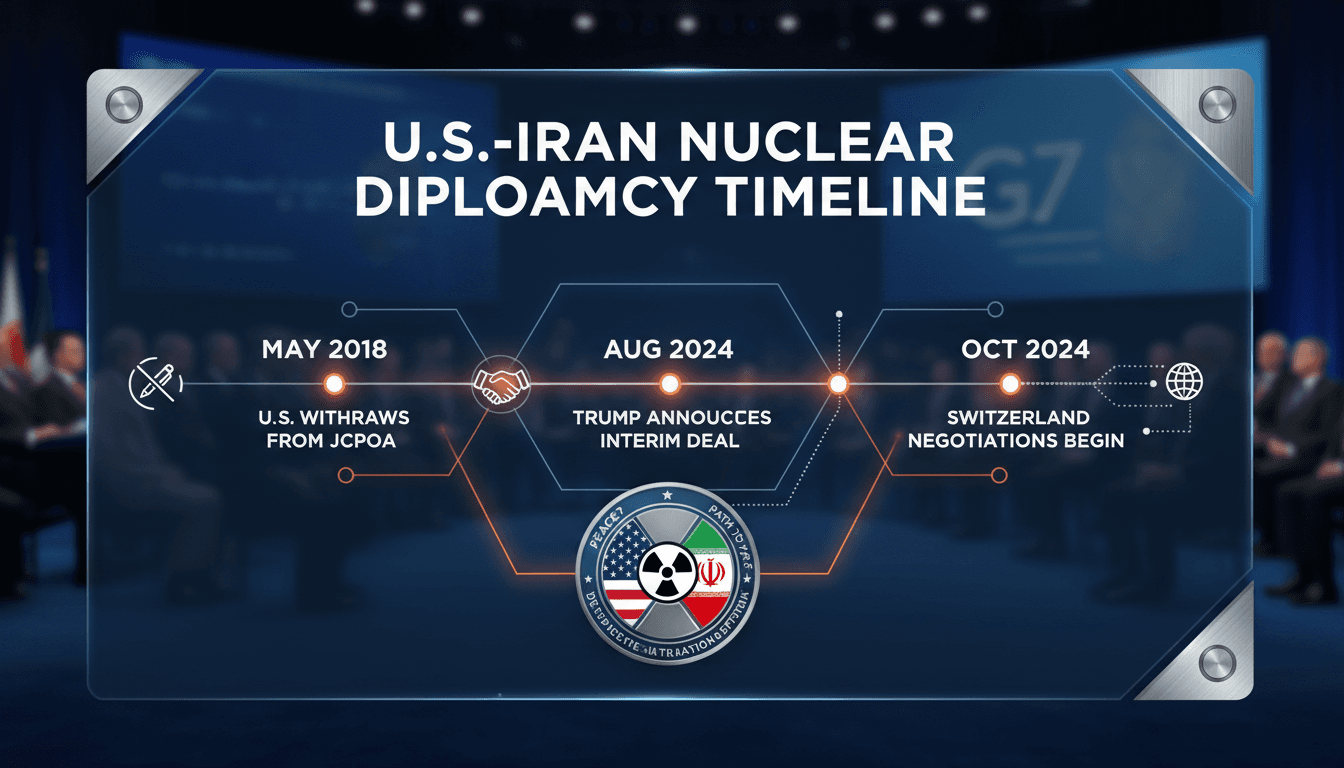 Trump announces interim nuclear agreement with Iran at G7 summit