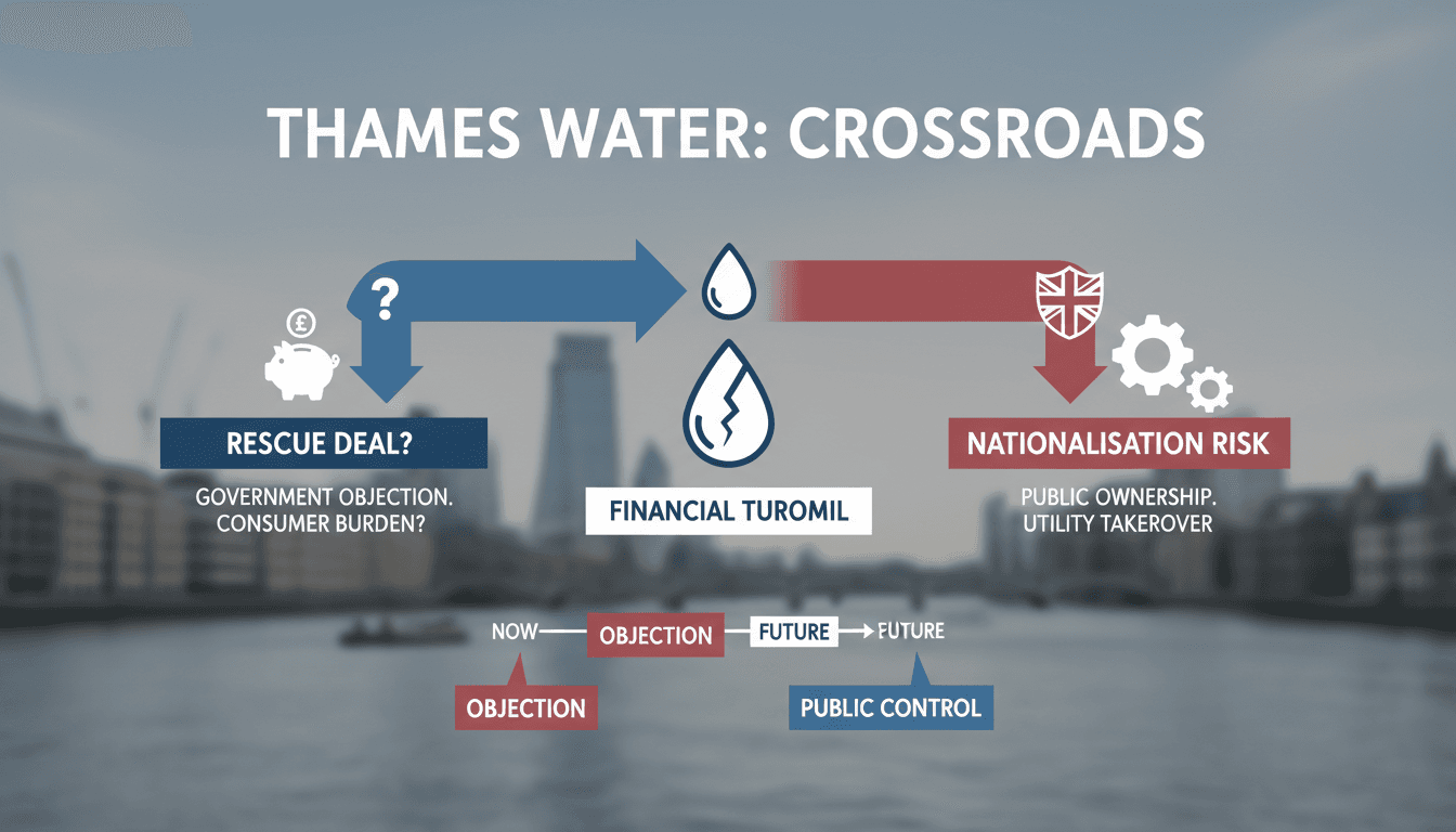 UK Government Objects to Thames Water Rescue Deal Increasing Nationalisation Risk