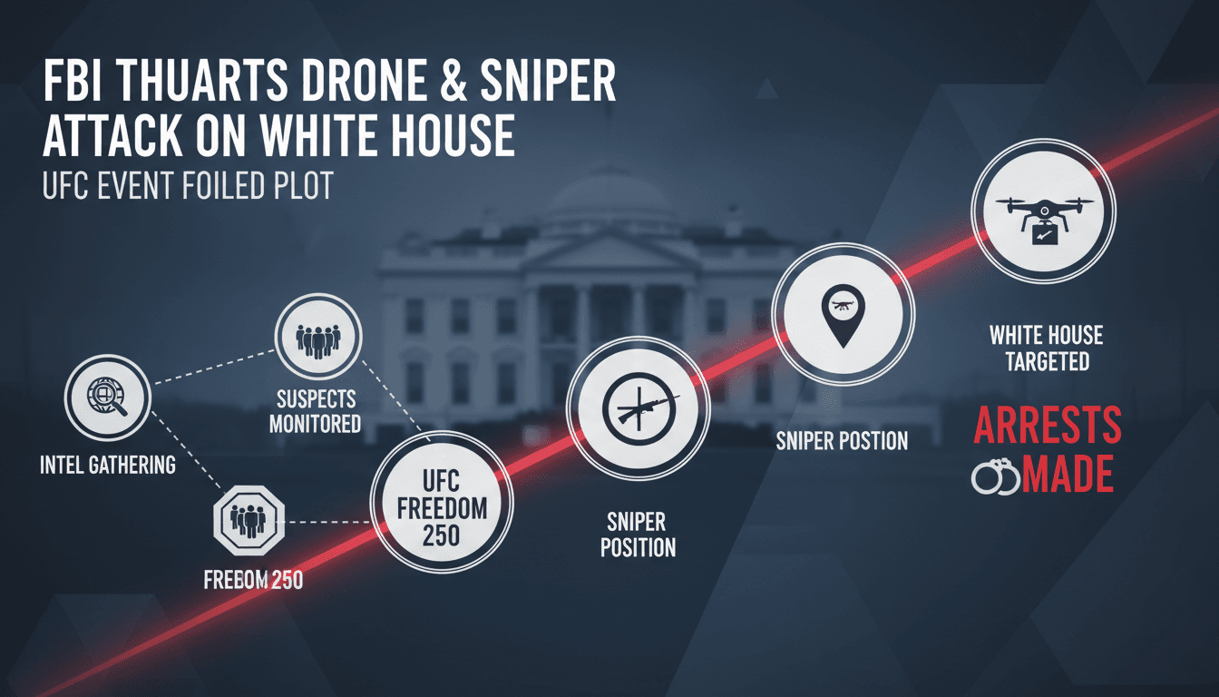 FBI Thwarts Drone and Sniper Attack Plot Targeting White House During UFC Event