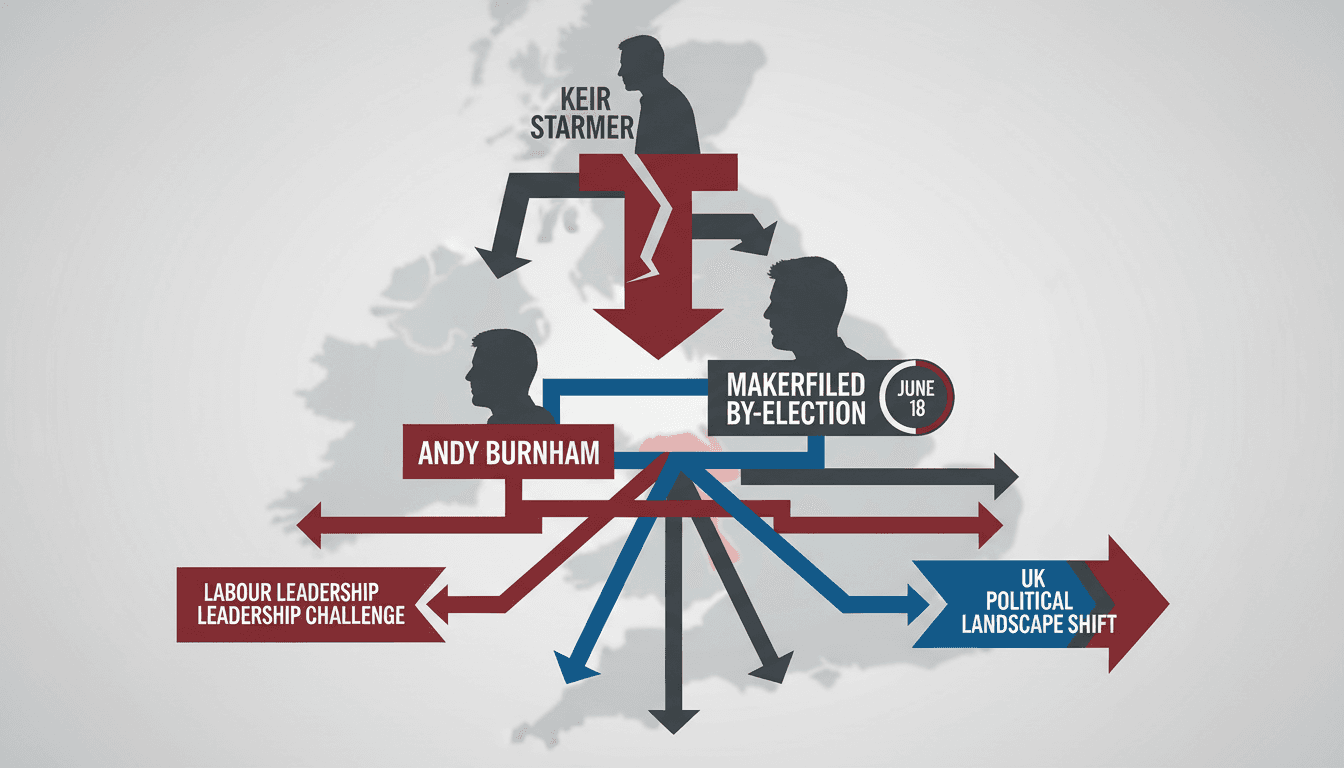 Andy Burnham's Makerfield by-election bid could reshape Labour leadership dynamics