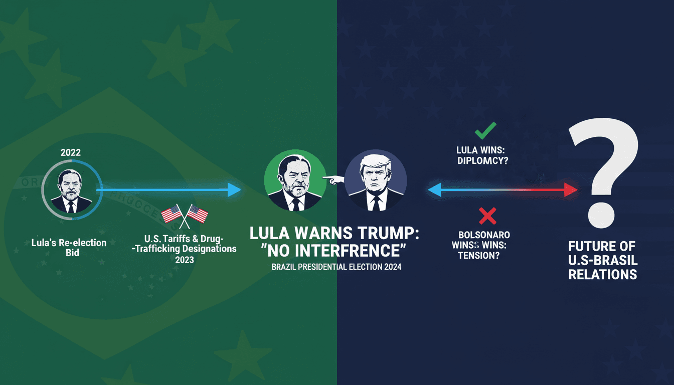 Lula warns Trump against interference in Brazil's presidential election