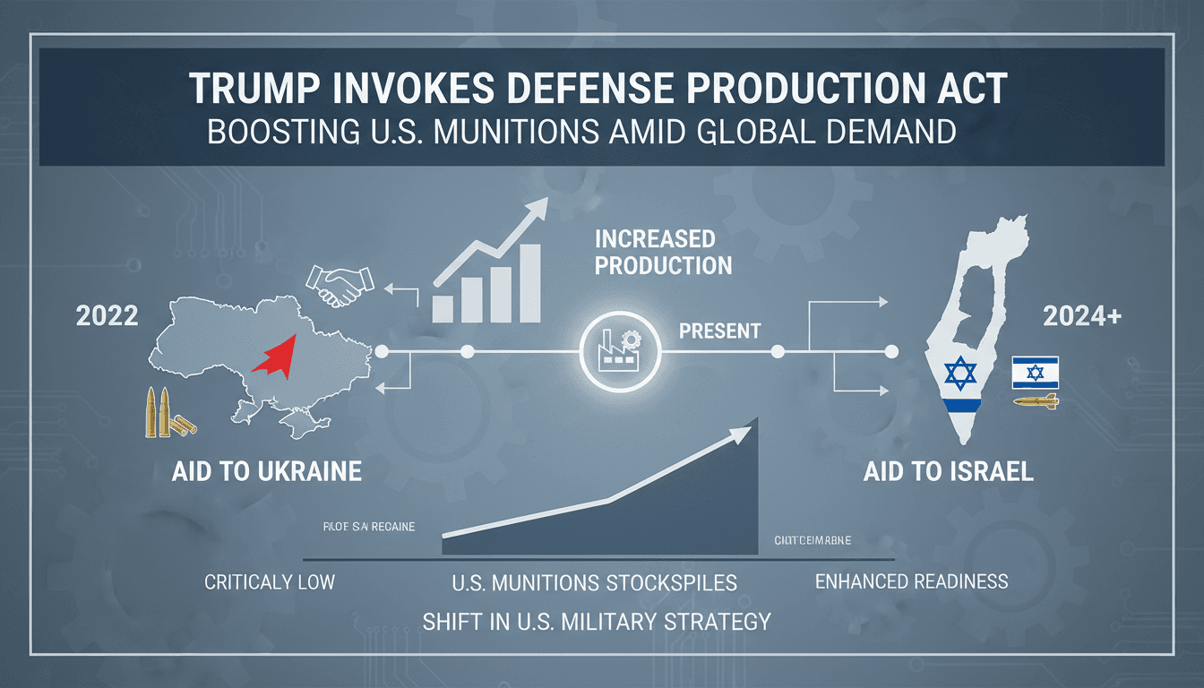 Trump Invokes Defense Production Act to Boost U.S. Munitions Production