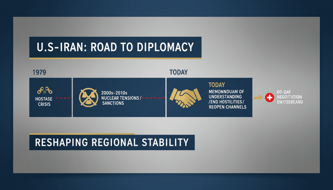 United States and Iran sign memorandum to end hostilities and reopen diplomatic channels