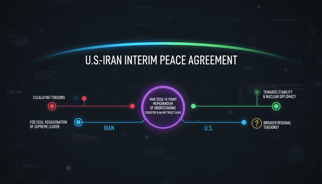 U.S. and Iran sign interim peace agreement to end hostilities