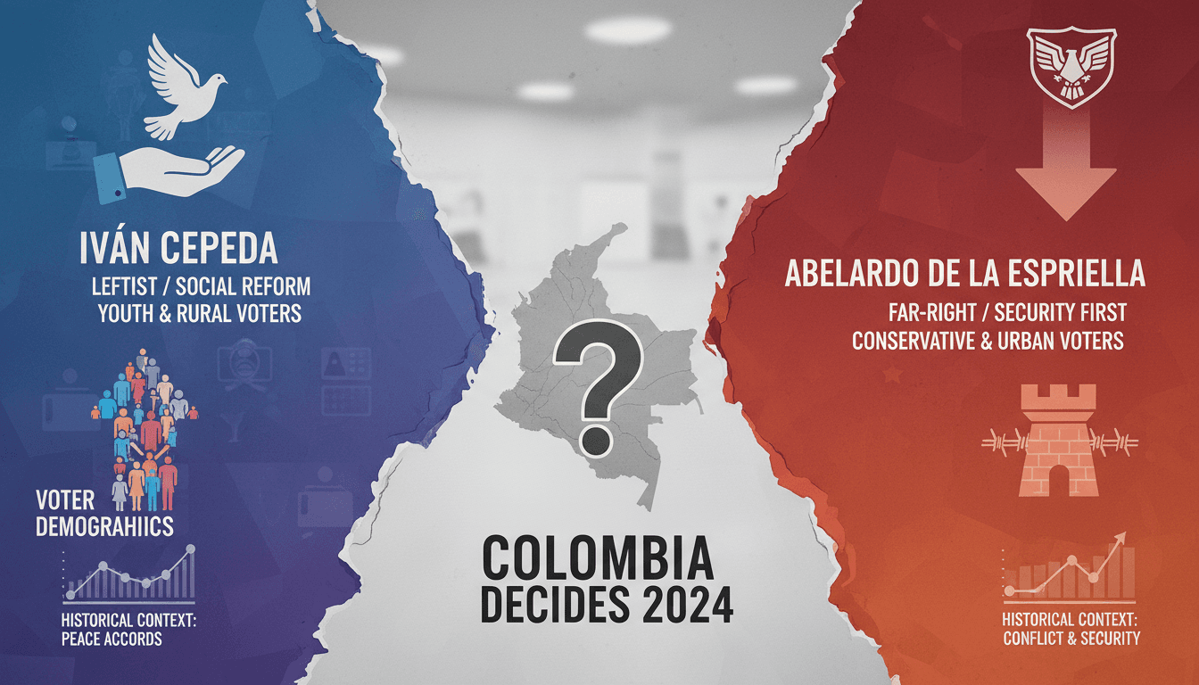 Voters in Colombia prepare for a pivotal presidential runoff election.
