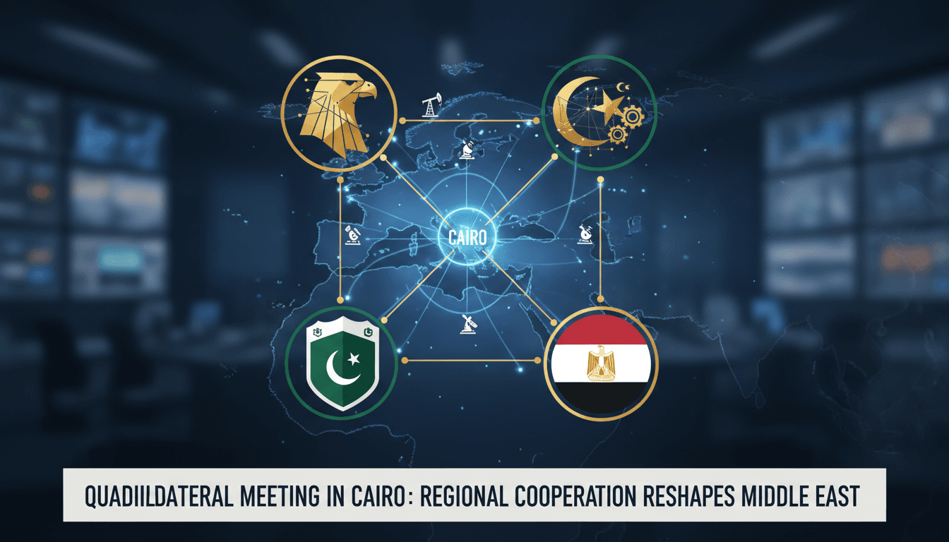 Foreign ministers from Saudi Arabia, Turkey, Pakistan, and Egypt meeting in Cairo.