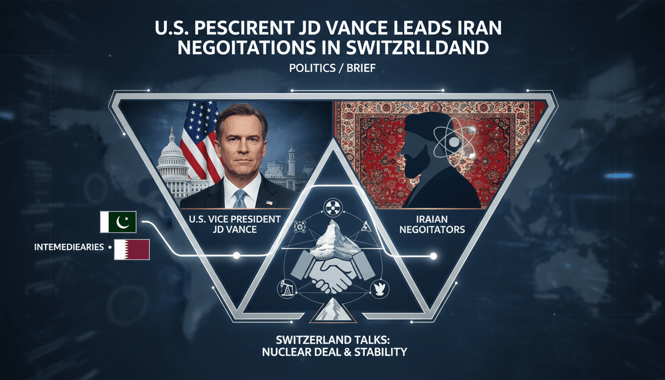 U.S. Vice President JD Vance during Iran negotiations in Switzerland