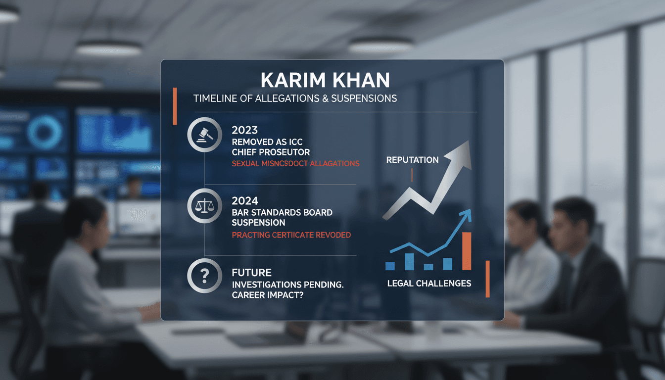 Karim Khan suspended by Bar Standards Board amid sexual misconduct investigations