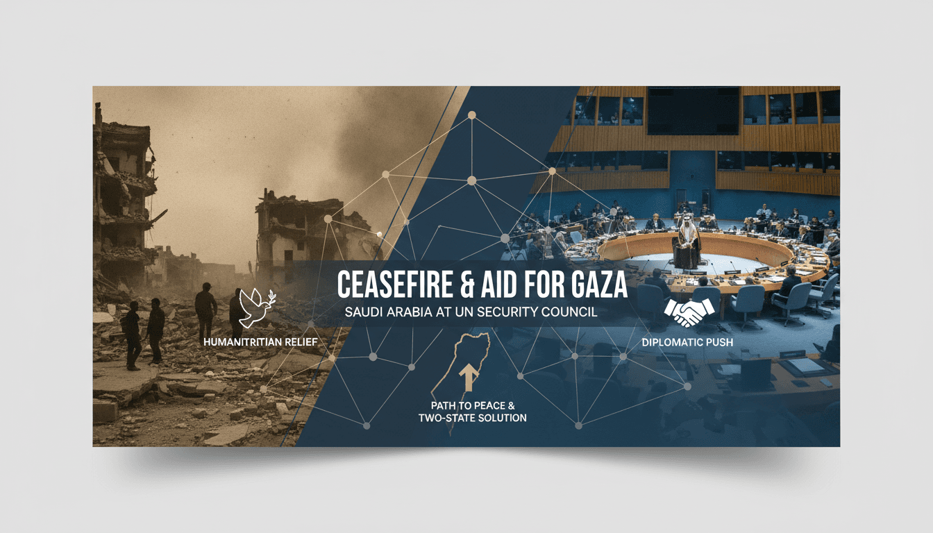 Saudi Arabia Advocates for Ceasefire and Humanitarian Aid in Gaza at UN Security Council
