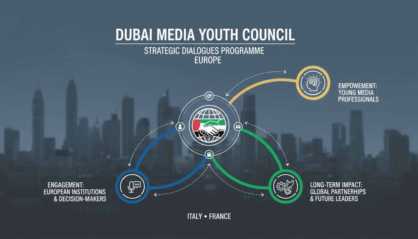 Dubai Media Youth Council Engages in Strategic Dialogues Programme in Europe