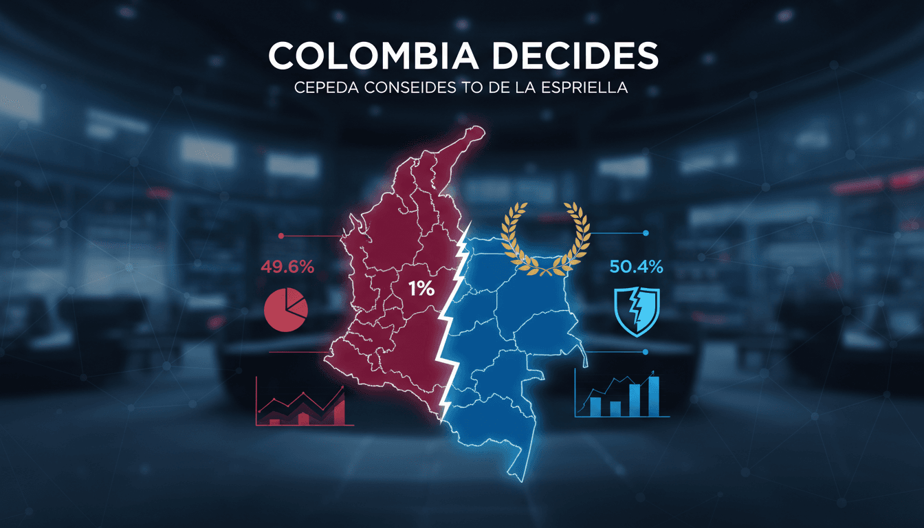Iván Cepeda and Abelardo de la Espriella during the Colombian presidential election.