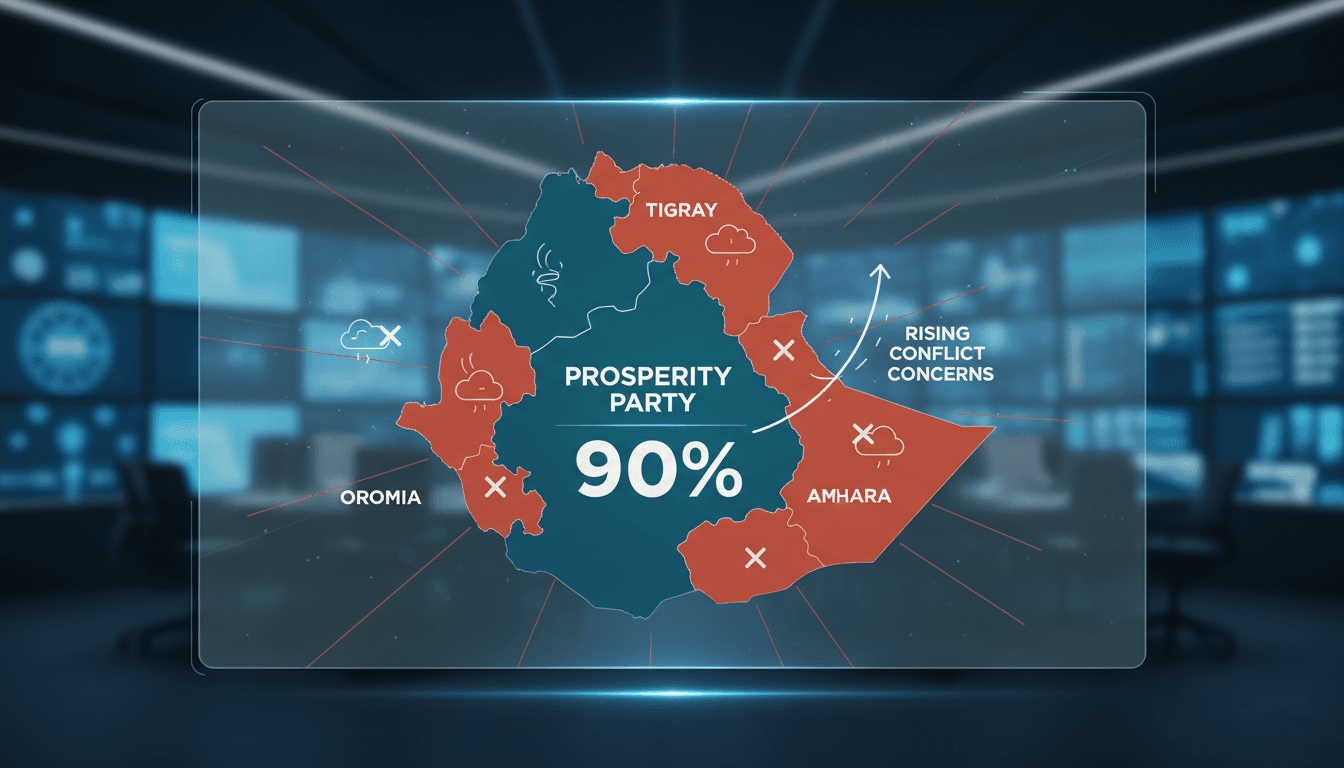 Ethiopia's Prosperity Party Wins 90% of Parliamentary Seats Amid Rising Conflict Concerns