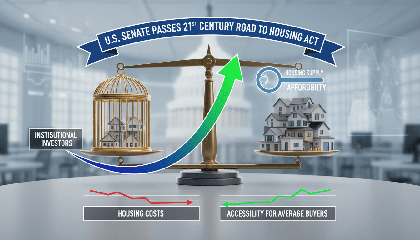 U.S. Senate building with a focus on housing legislation