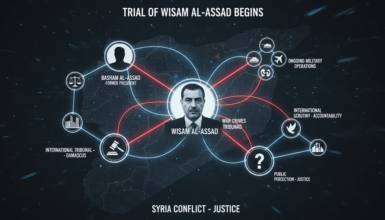 Wisam al-Assad trial in Damascus amidst military operations