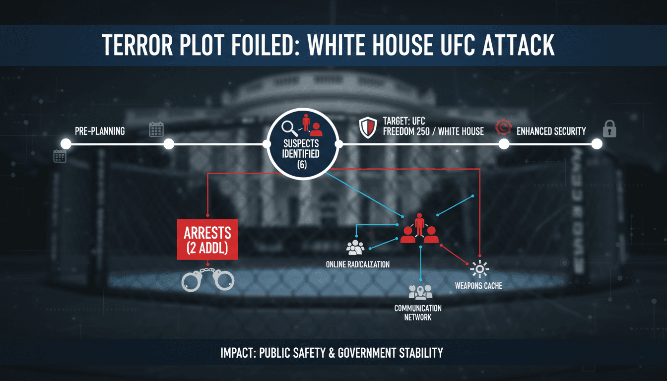 Federal agents arrest two suspects in foiled terrorist plot targeting UFC event at the White House