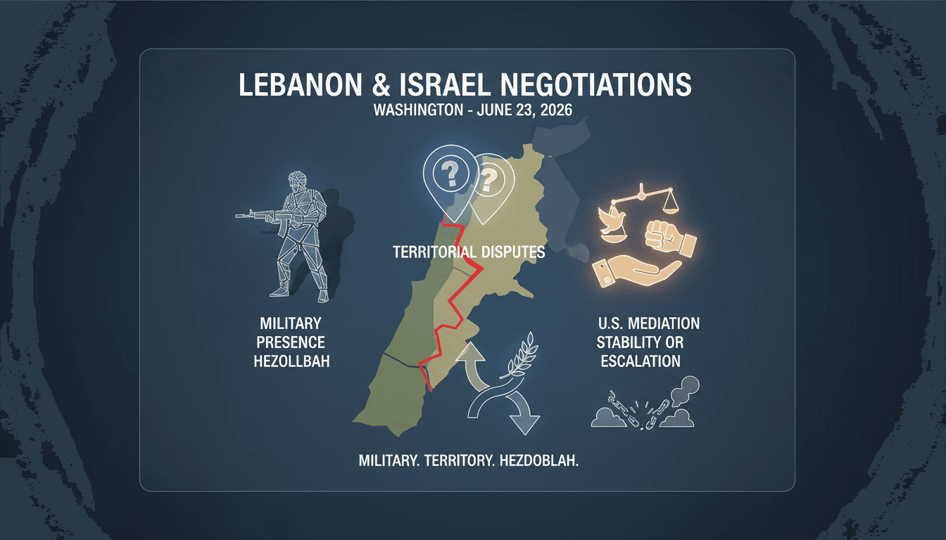 Lebanon and Israel initiate new negotiations in Washington under U.S. mediation