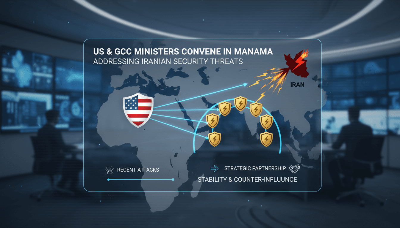 US and GCC ministers meeting in Manama to discuss security threats.