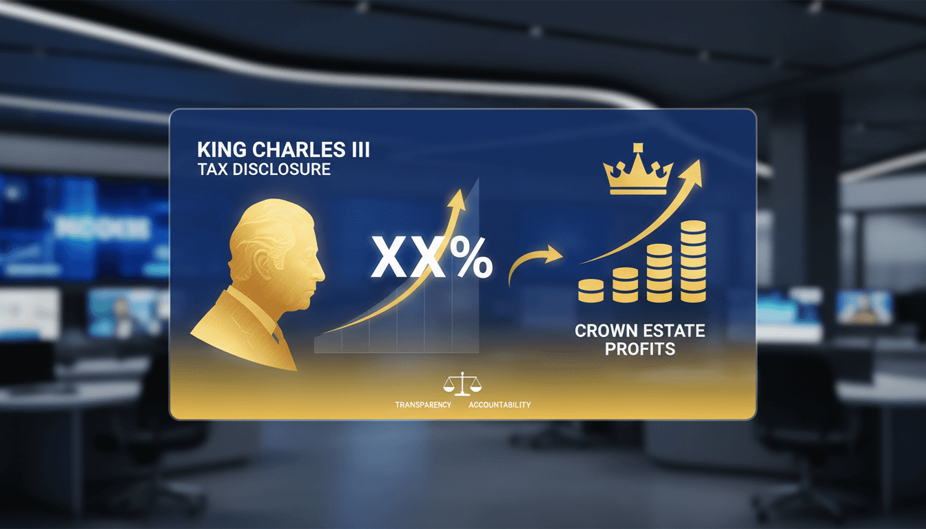 King Charles III announcing his tax payments for increased transparency.