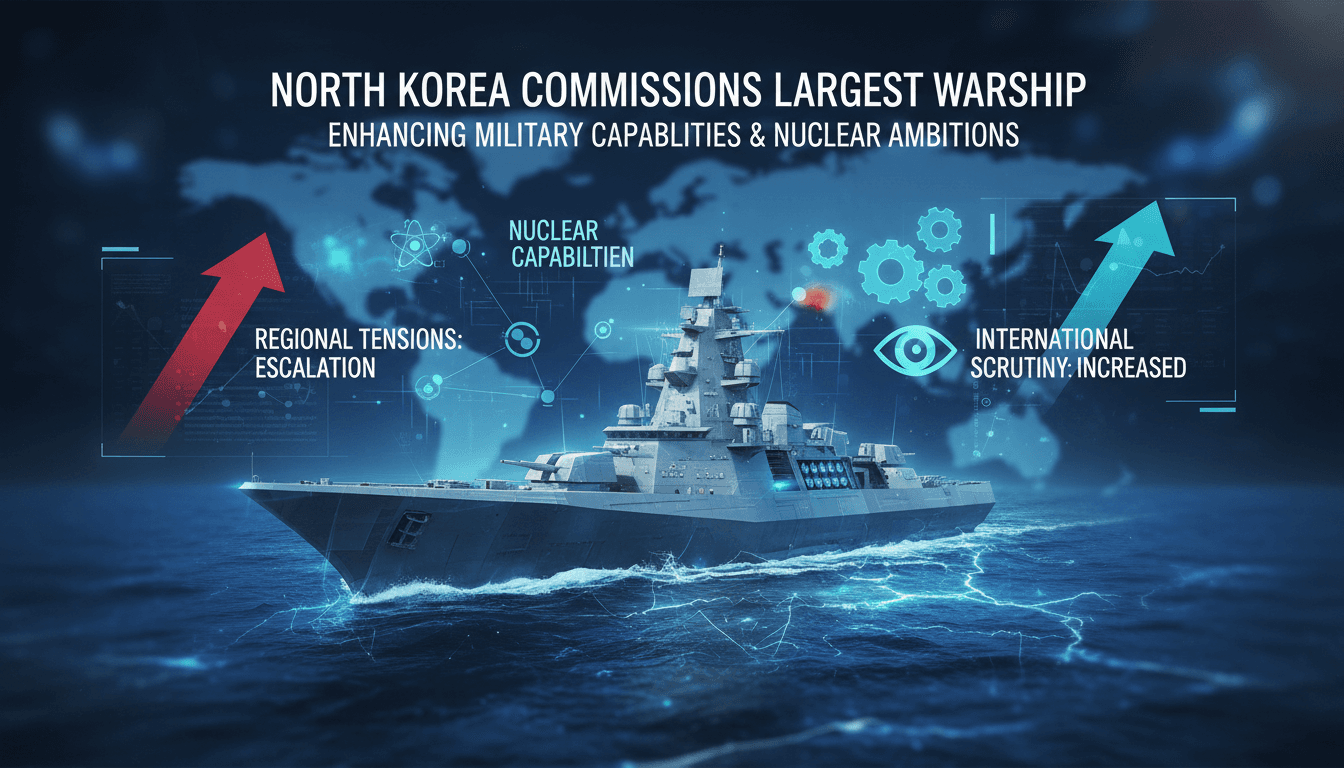 North Korea commissions its largest-ever warship enhancing military capabilities