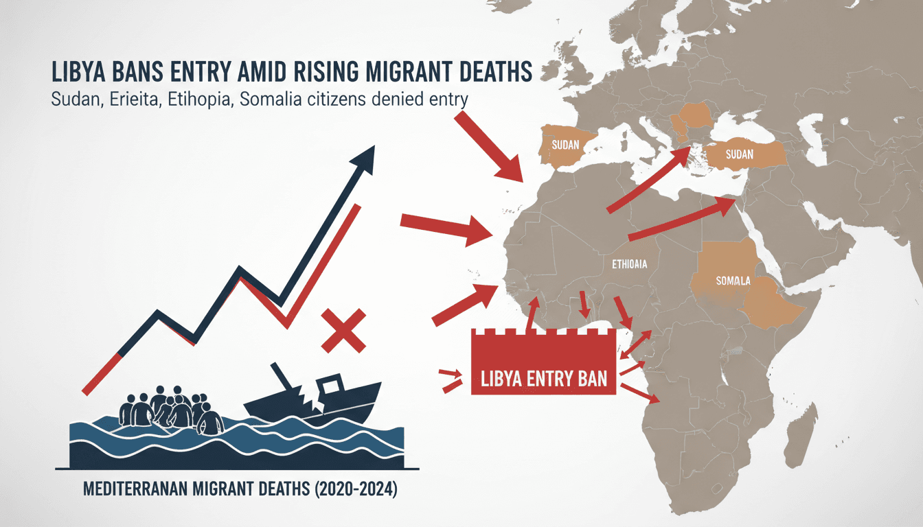 Libya bans entry for citizens from four African countries amid rising migrant deaths