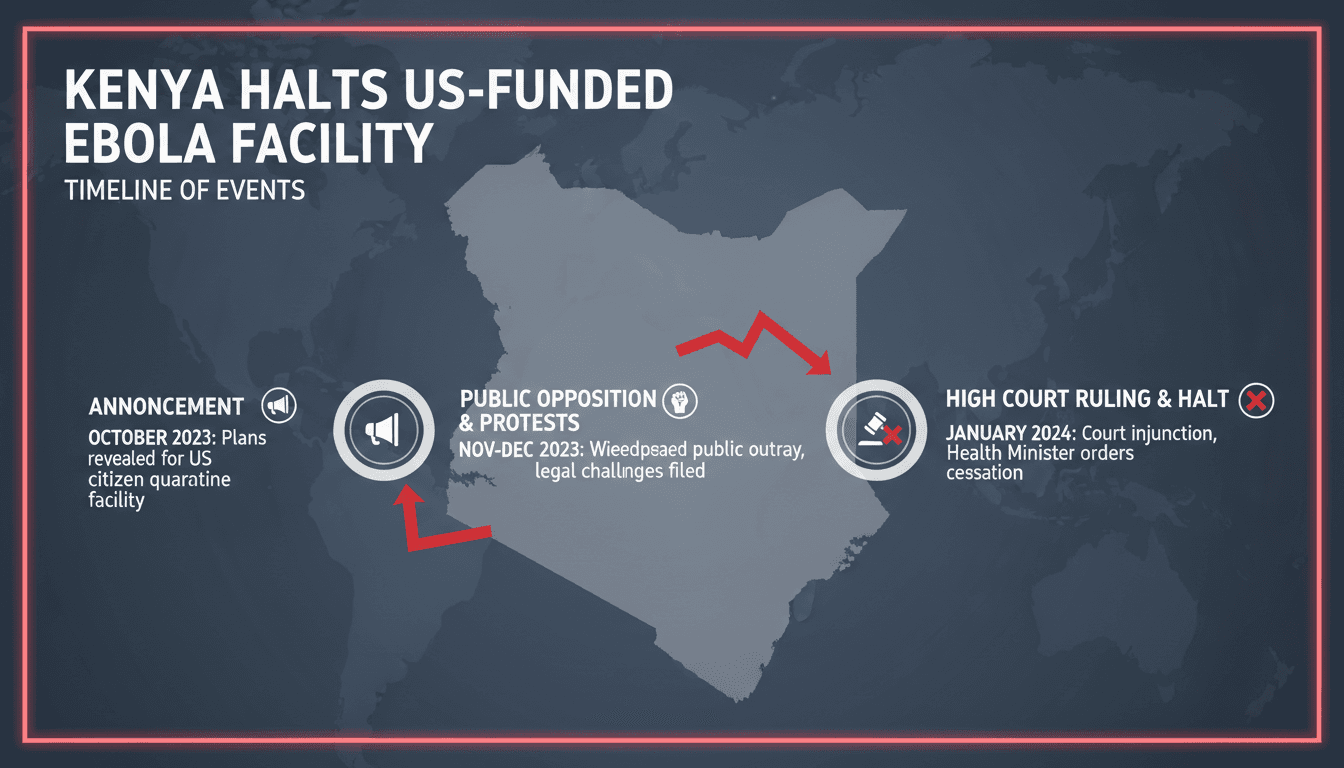 Kenya halts US-funded Ebola quarantine facility construction following court ruling
