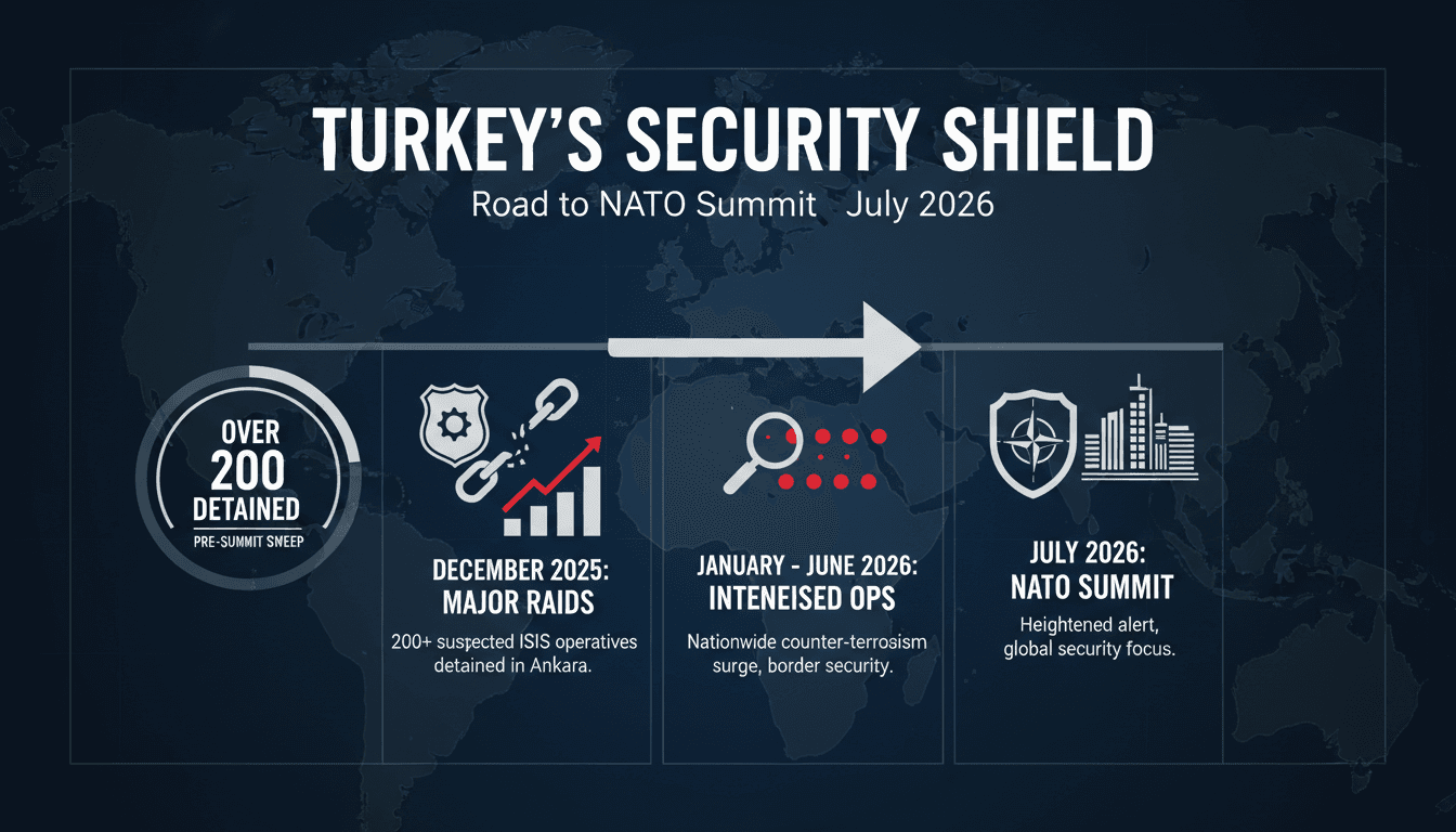 Turkey detains over 200 suspected ISIS militants ahead of NATO summit