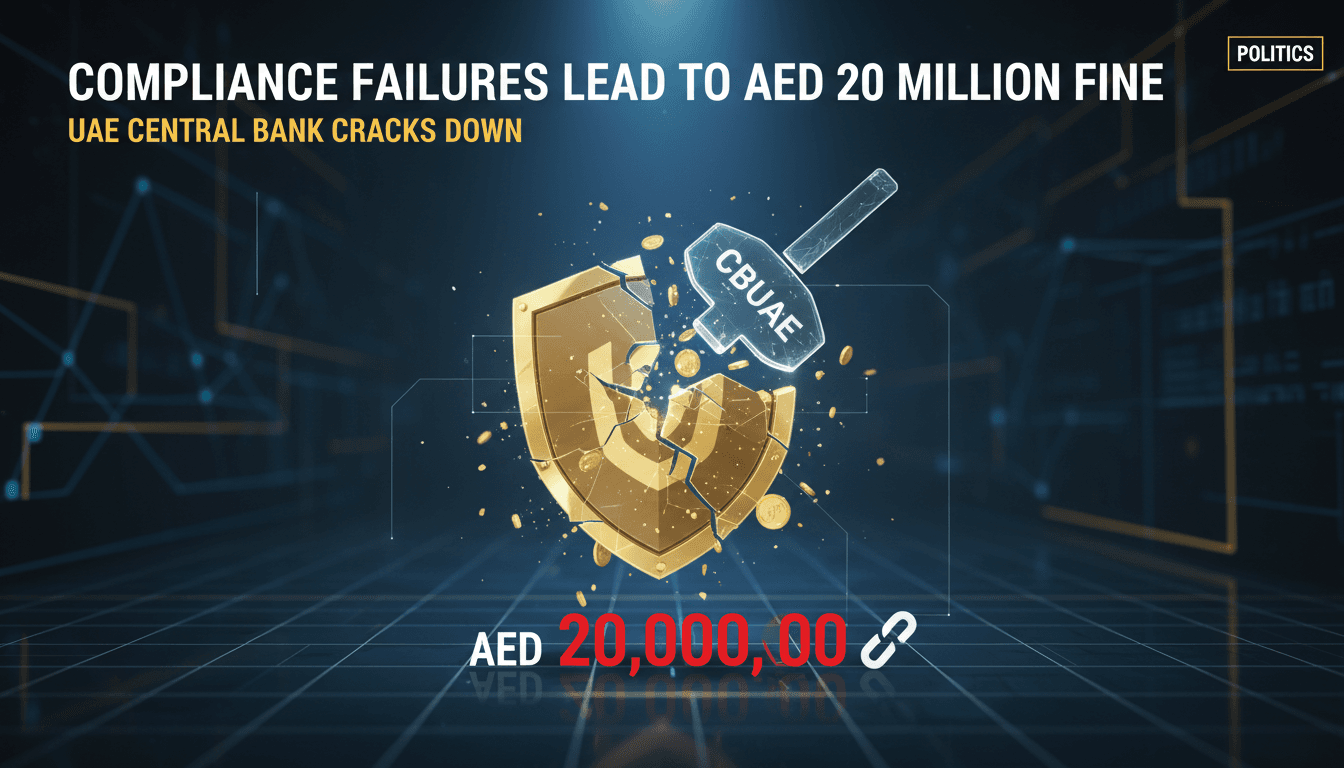 UAE Central Bank fines foreign bank AED 20 million for compliance failures